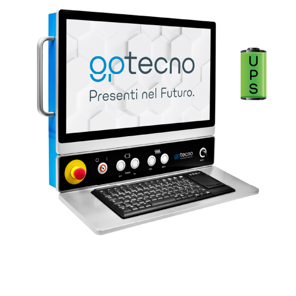 consolle HMI CNC con UPS operatore per automazione