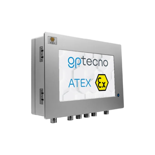 Panel PC industriale certificato ATEX Zona 1 e 21 con touchscreen capacitivo e certificazione IECEx